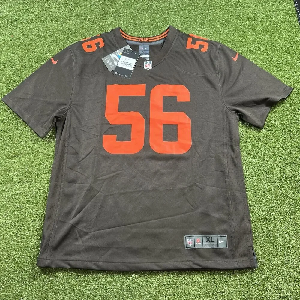 Youth Browns Number 56 Custom Named Jersey Size XL NWT